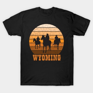 Wyoming Cowboys Sunset T-Shirt